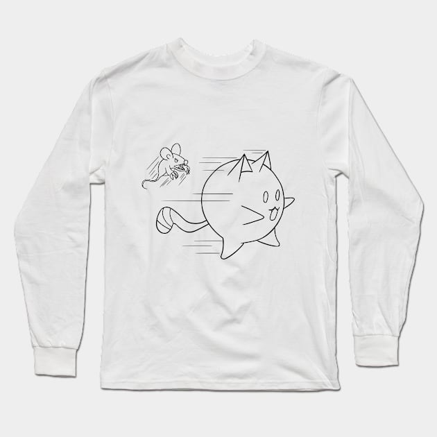 The cat and the mouse Long Sleeve T-Shirt by LeoShuichi